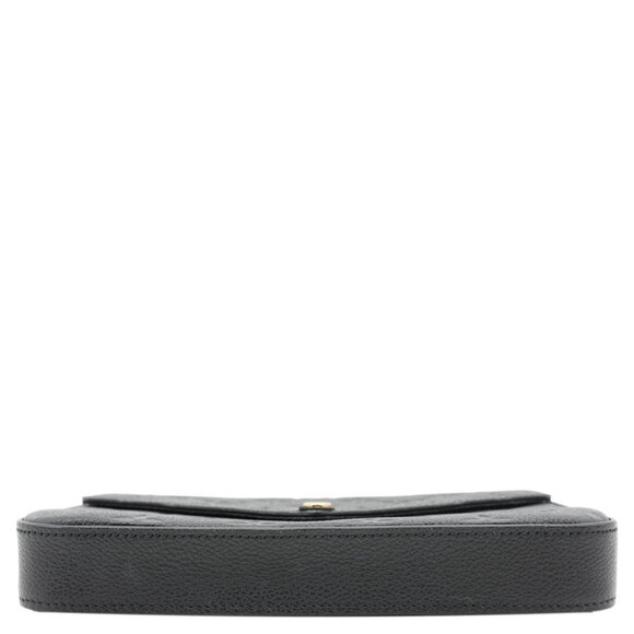 Louis Vuitton Felicie Pochette Monogram Empreinte Crossbody Bag Black - Picture 11 of 14